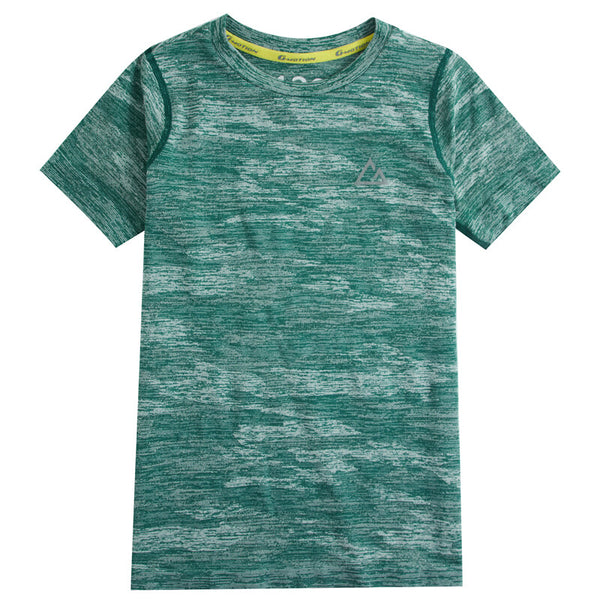 G-Motion T-Shirts By Giordano - 72 MELANGE SPACE DYED GREEN