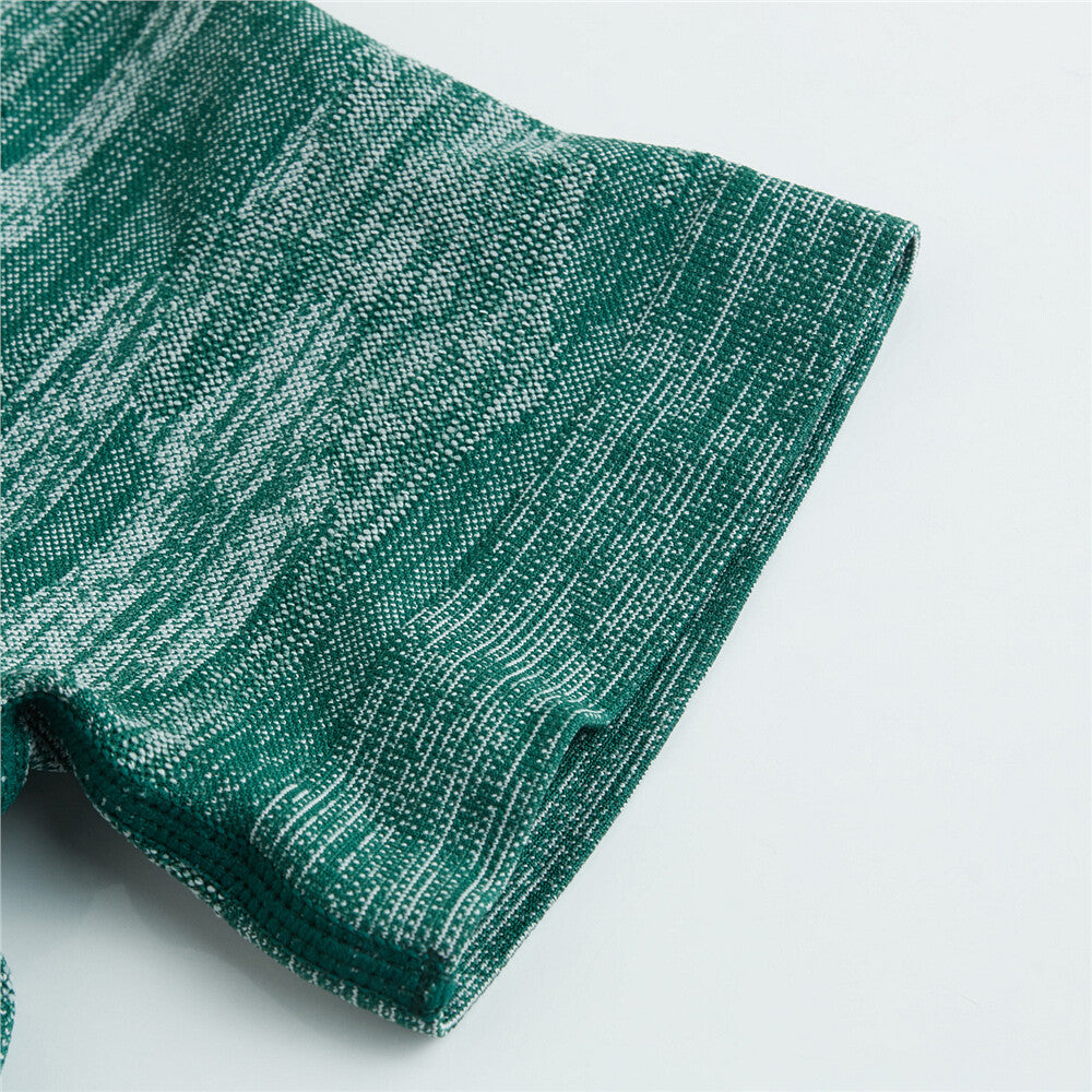 G-Motion T-Shirts By Giordano - 72 MELANGE SPACE DYED GREEN