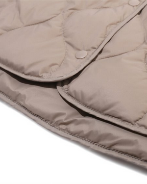 Ladies Light Weight 90/10 Down Jacket Desert Taupe