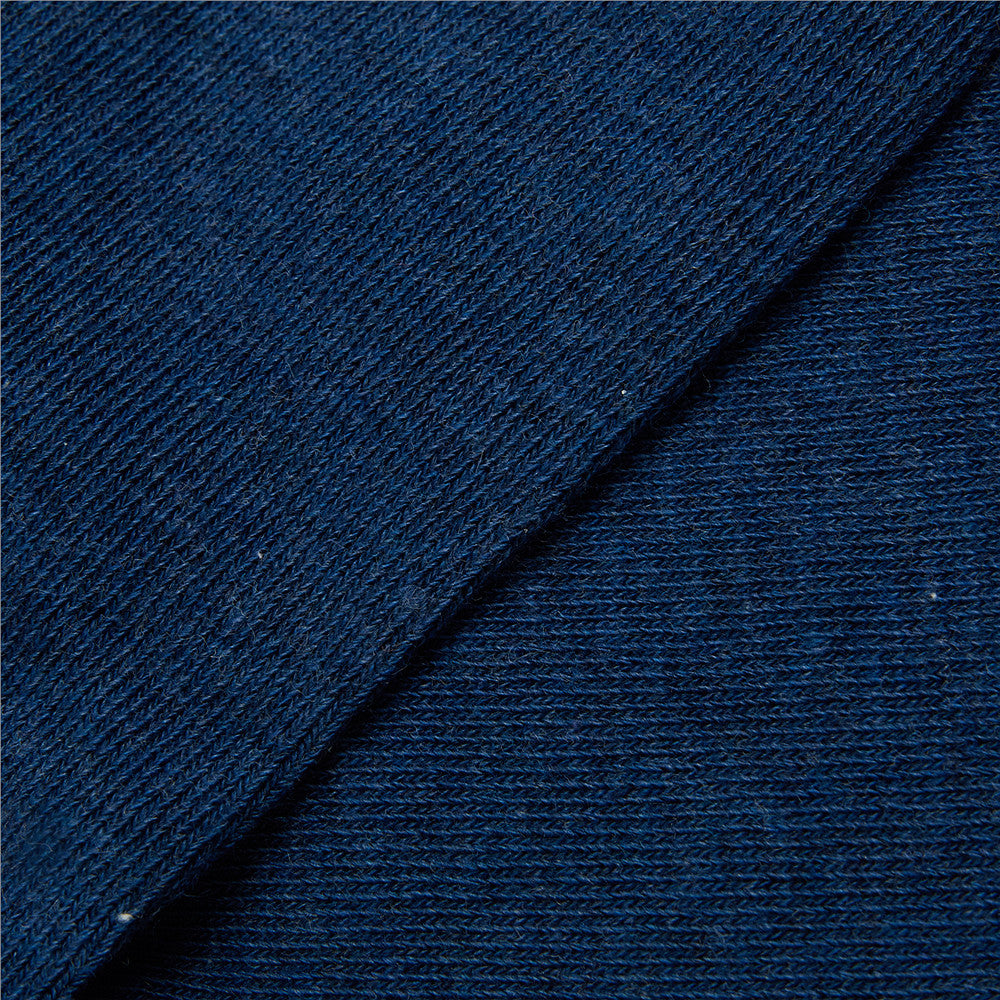 Pile socks(2-pairs) Navy x White
