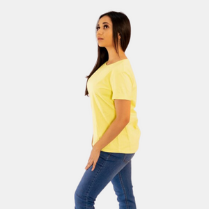 Ladies Plain T-Shirt Aurora Yellow