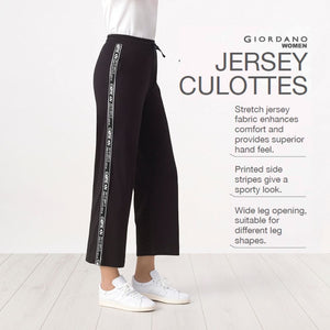 Women Jersey Culottes 09 Black