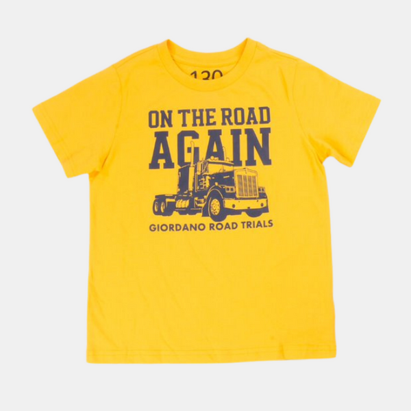 Kids Printed T-Shirt - Yellow