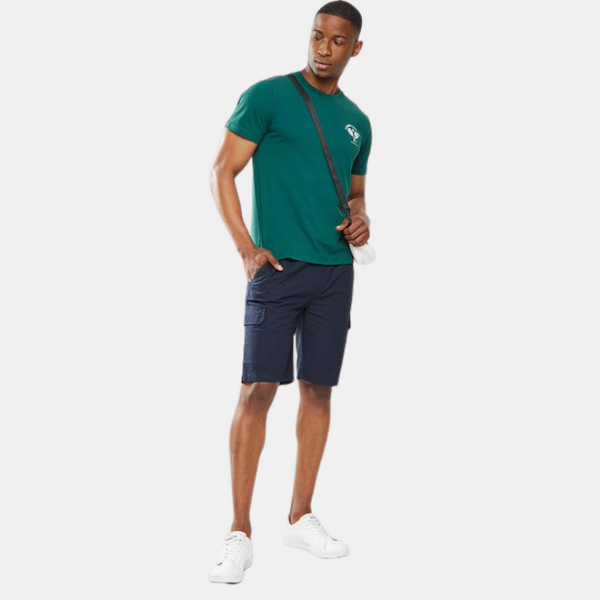Mens Printed Slim Fit Tee 66 Deep Teal