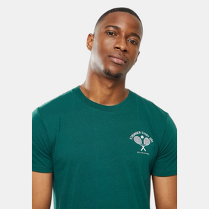 Mens Printed Slim Fit Tee 66 Deep Teal