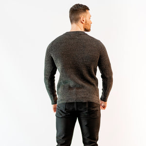 Solid Knit Sweater Dark Grey