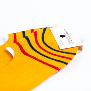 Giordano Solid Invisible Socks (2-pairs) Yellow