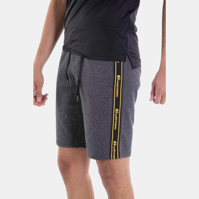 G-Motion Double Knit Taping Drawstring Shorts 42 Melange Black
