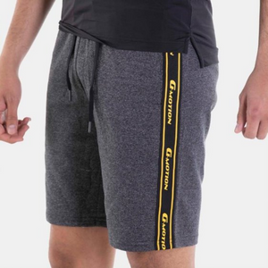 G-Motion Double Knit Taping Drawstring Shorts 42 Melange Black