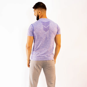 Coolmax T-Shirt Melange Indigo Blue