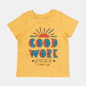 Kids Printed T-Shirts - 02 Mimosa Yellow