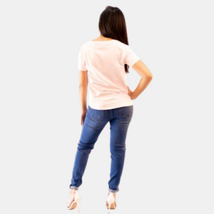 Ladies Plain T-Shirt Pink