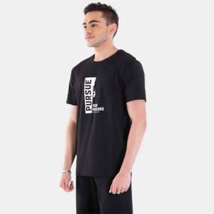 Mens Printed Slim Fit Tee 82 Signature Black