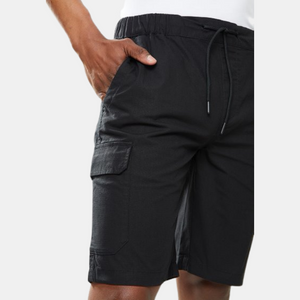Relaxed Fit Cargo Shorts 09 Signature Black