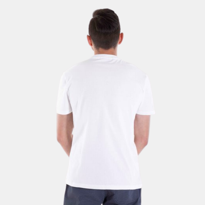 Mens Printed Slim Fit Tee 94 Signature White