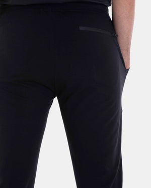 Stretchy Elastic Waistband Lightweight Jogger Pants 09 Signature Black