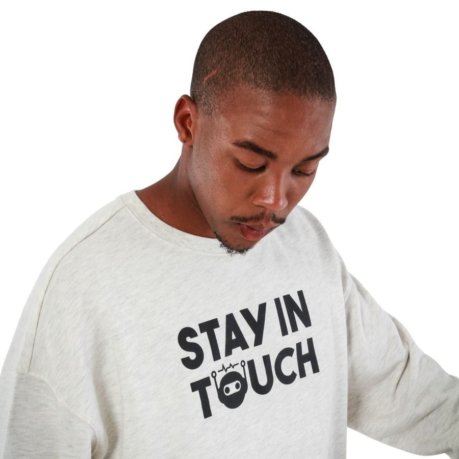 Stay in Touch Sweater Melange White