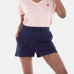 Ladies French Terry Cotton Shorts 67 Peacock Blue