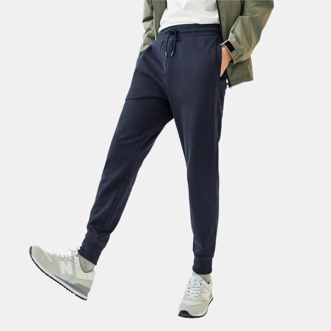 Stretchy Elastic Waistband Lightweight Jogger Pants 66 Signature Navy -  Giordano South Africa