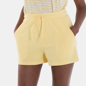 Ladies French Terry Cotton Shorts 46 Pale Banana Yellow