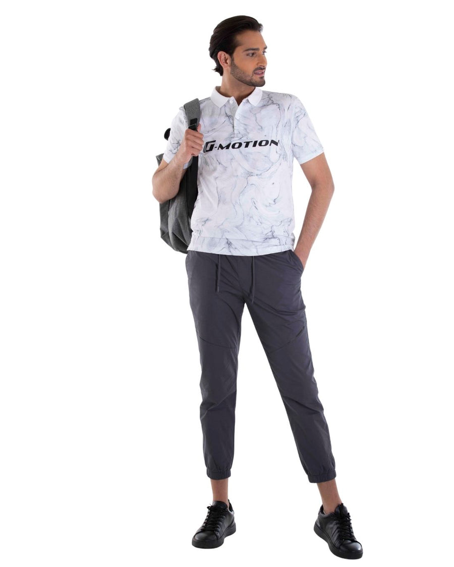 G-Motion Draw String Jogger Pants 08 Signature Grey
