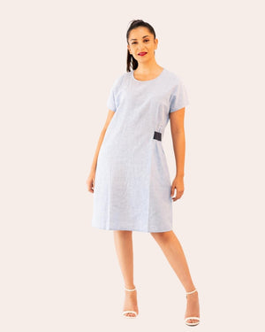 Linen Dress Bel Air Blue