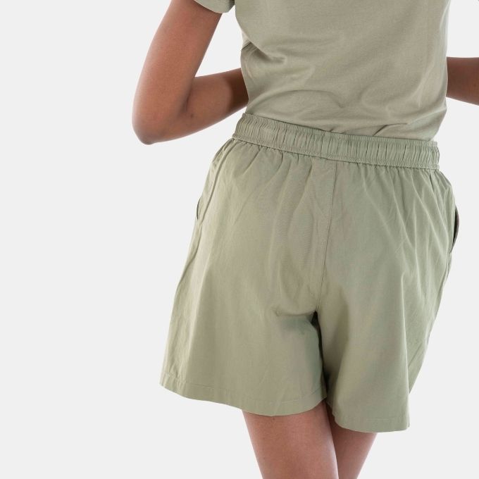 Ladies Drawstring Cotton Shorts 52 Oil Green