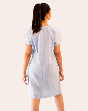 Linen Dress Bel Air Blue