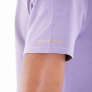 Giordano Logo Cotton Ladies Short-Sleeve Tee 17 Dusk Purple