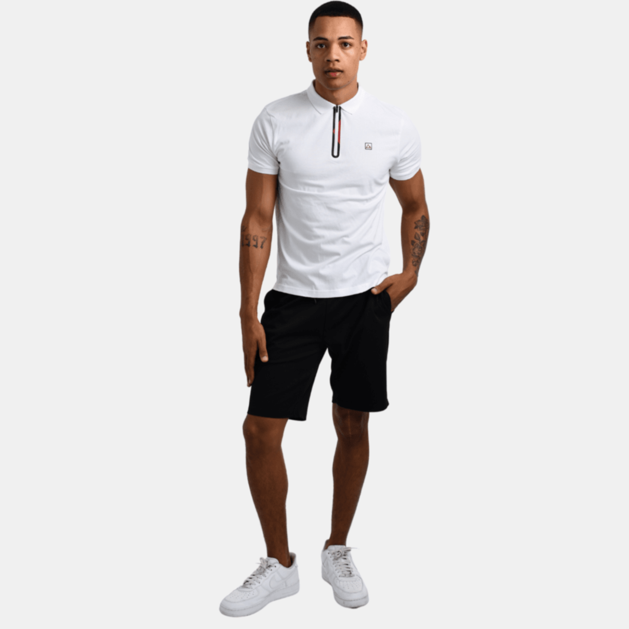 Double Knit Drawstring Shorts 19 Signature Black Giordano South