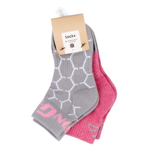 G-Motion Junior 2-Pack Socks 07 Pink x Grey